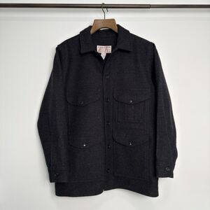 Vintage Filson Mackinaw Wool Cruiser Jacket Style 110 Size 44 Charcoal